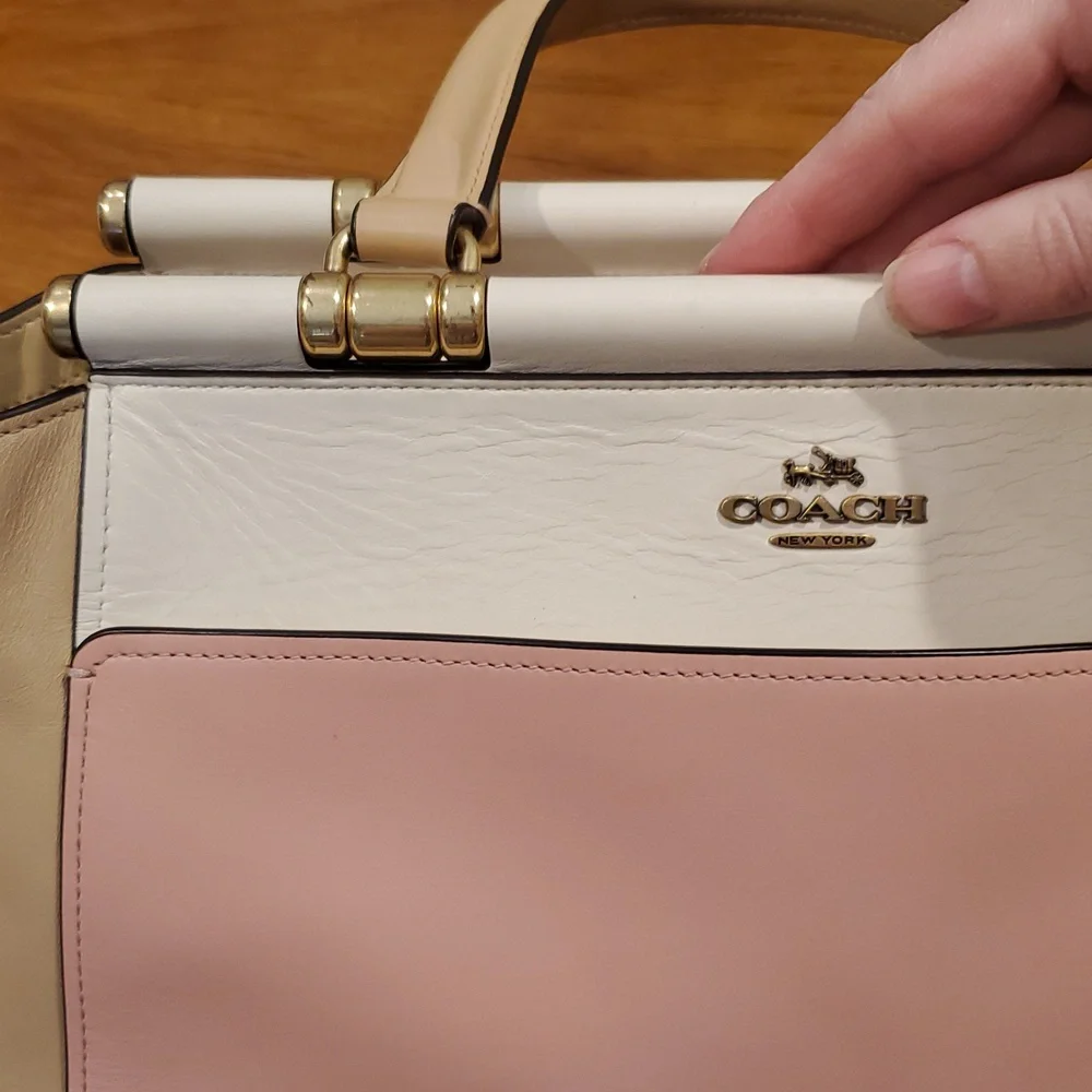 Coach Grace Colorblock Satchel - Picture 12 of 16